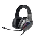 Auriculares gaming TEROS TE-8171N, estéreo, micrófono, luces RGB