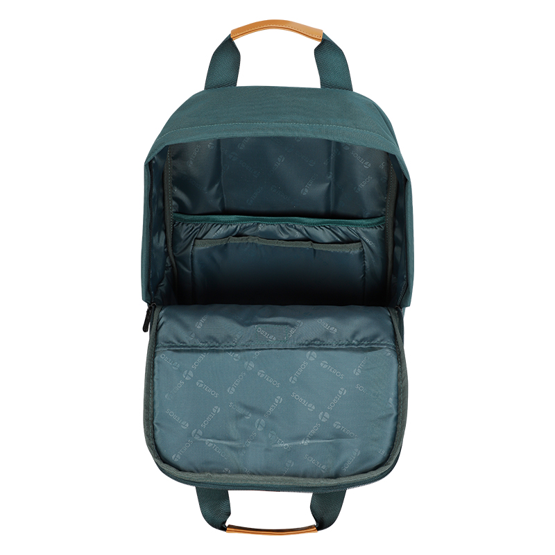 Backpack Teros City II TE-9032GR, Para Notebooks de hasta 15.6", Color Verde