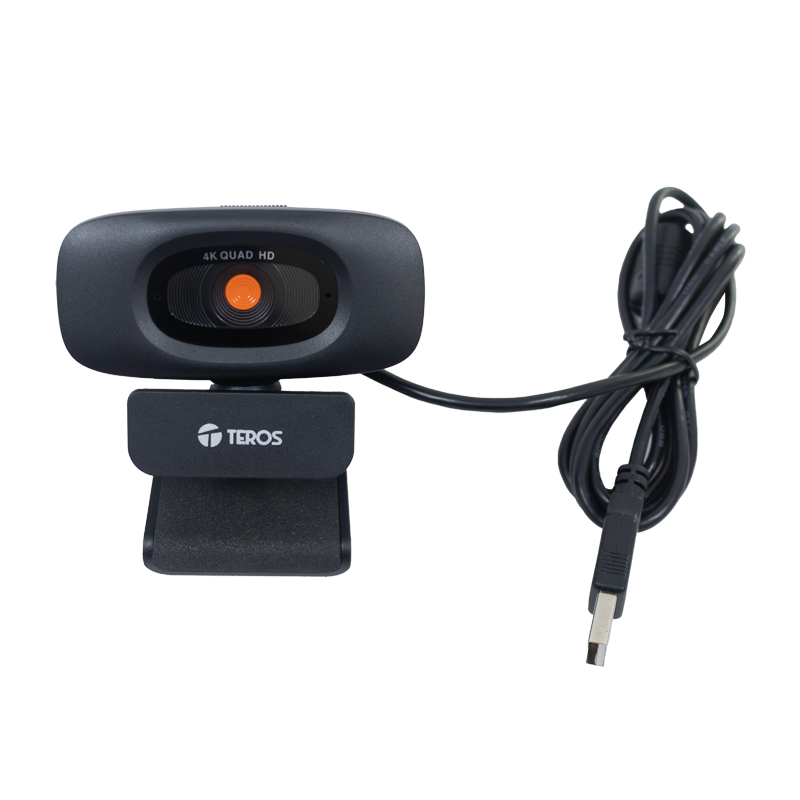 Webcam TEROS TE-9073N, 4K, micrófono incorporado, USB 2.0