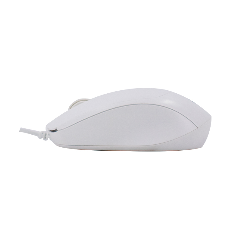 Mouse óptico TEROS TE-1225S, 800-1200-1600 DPI, USB, 4 botones, color blanco