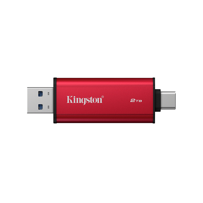 Unidad en estado sólido Dual Portatil Kingston 2TB, Interfaz USB-A, USB-C, USB 3.2 Gen 2
