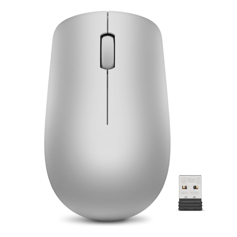 Mouse Lenovo 530, Inalambrico 2.4GHz (Receptor Nano USB), Ambidiestro, Sensor optico