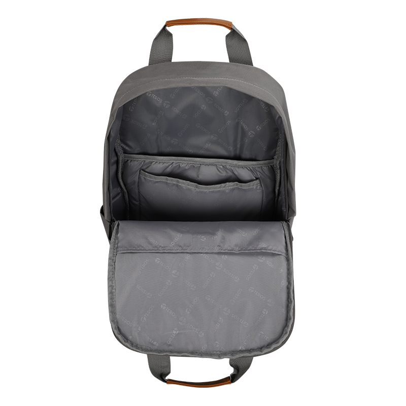 Backpack Teros City II TE-9033AG, para Notebooks de hasta 15.6", Griss Ceniza