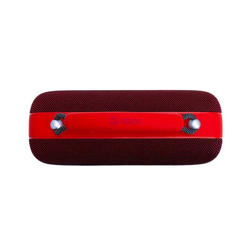Parlante Inalámbrico Teros Vibe VB-6049R, 60W, BT 5.3, 4000 MAH, USB, Luces LED, Rojo