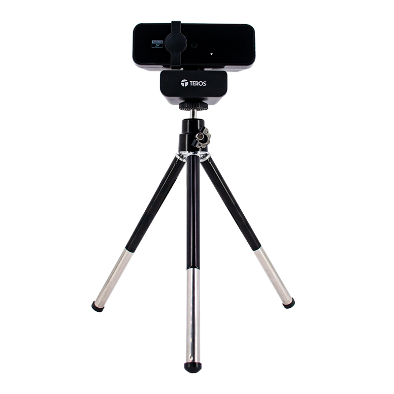 Webcam TEROS TE-9072, 2K, micrófono incorporado, USB 2.0