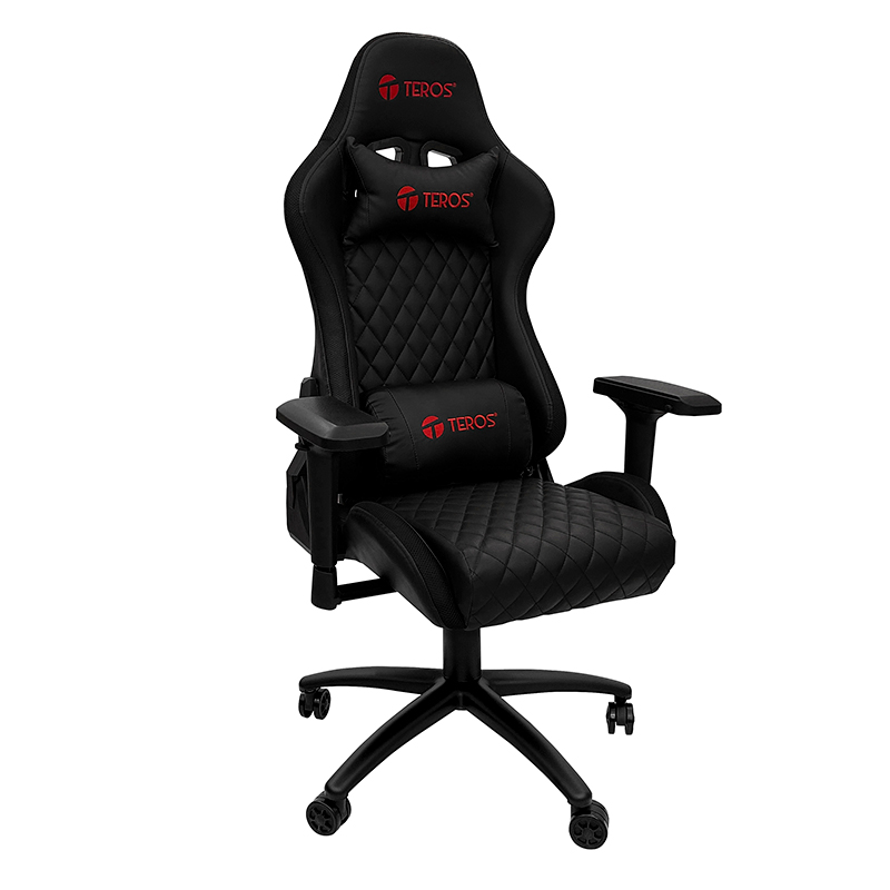 Silla gamer TEROS TE-8121N, negro