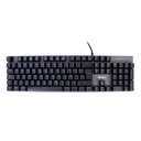 Teclado gamer TEROS TE-4074G, RGB, USB 2.0, negro