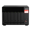 Servidor NAS QNAP TS-673A-8G, Ryzen V1500B 4C/2.2GHz, 8GB RAM SODIMM, Bahias: 6x3.5" SATA