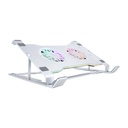 Cooler para notebook TEROS TE-7135N, soporta tablets y notebooks de 9" hasta 16", plateado