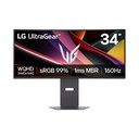 Monitor Gaming LG UltraGear G6, 34” Curvo/WQHD/VA/160Hz/1ms MBR/HDMI x2/DP/Headphone-out