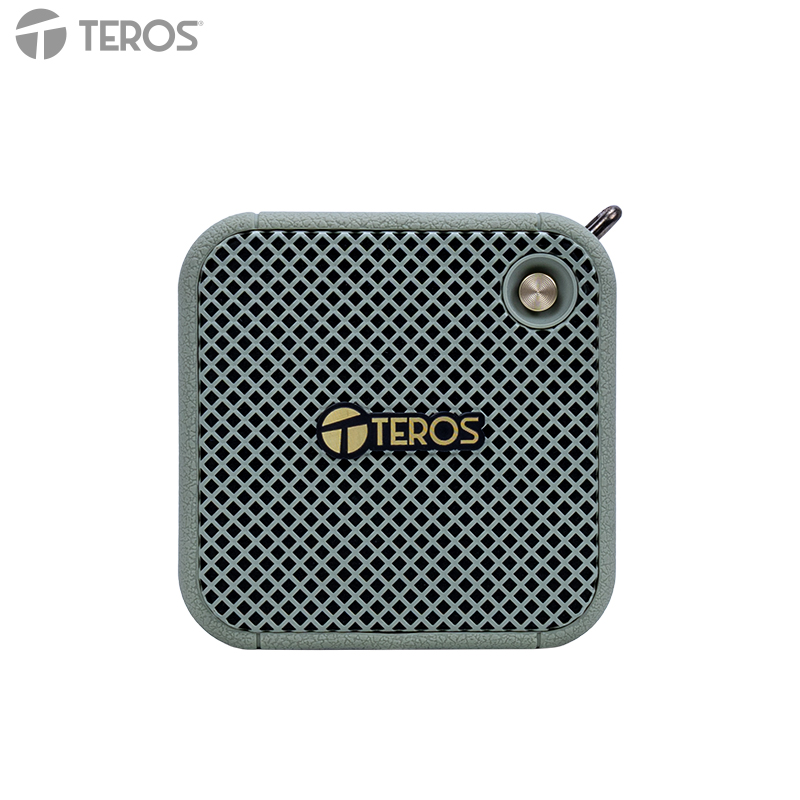 Parlante inalámbrico TEROS Legacy 6051, 8W, BT 5.3, 1500 mAh, USB, TF, Aux, Verde