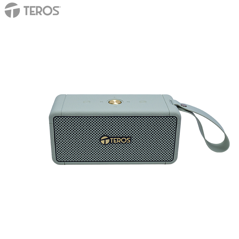 Parlante inalámbrico TEROS Legacy 6052, 8W, BT 5.3, 4000 mAh, USB, TF, Aux, Verde