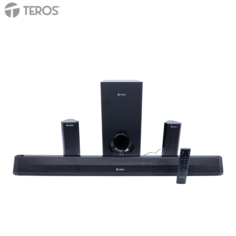 Sistema de audio 5.1 con barra de sonido TEROS Legacy 6053, 200W, BT, USB, Micrófono