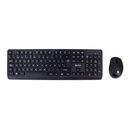 Kit inalámbrico teclado + mouse TEROS TE-5011CS, 2.4GHz, 1000DPI, español, negro