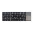 Teclado inalámbrico plegable TEROS TE-4075S, BT 3.0, gris