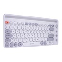 Teclado inalámbrico TEROS TE-4070S, 2.4 GHz, bluetooth 3.0 / 5.2, 80 teclas, blanco