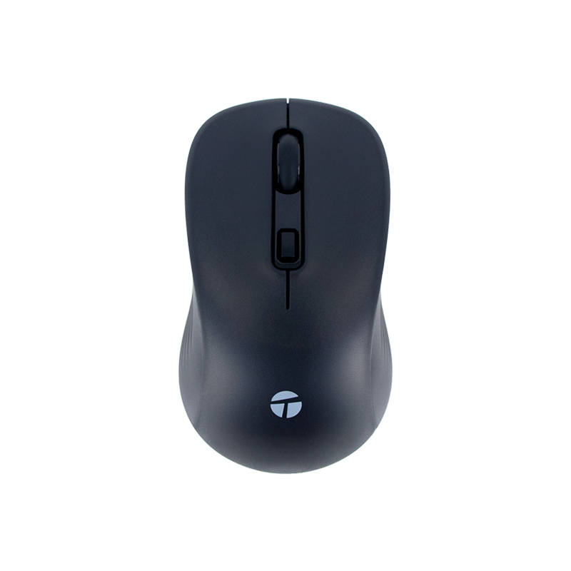 Mouse inalámbrico TEROS TE-1231S, 2.4GHz, BT 5.0, 4 botones, USB, negro