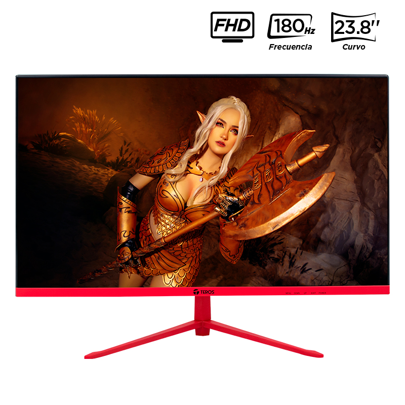Monitor curvo TEROS TE-2473G, 23.8" FHD VA, HDMI, DP