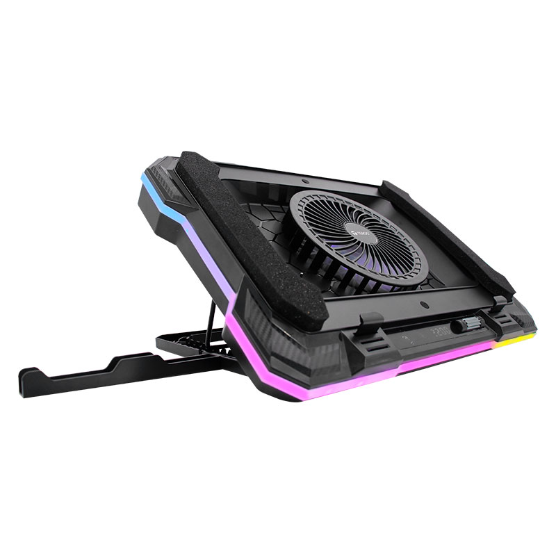 Cooler TEROS TE-7133N RGB, compatible con notebooks de 14" hasta 19"