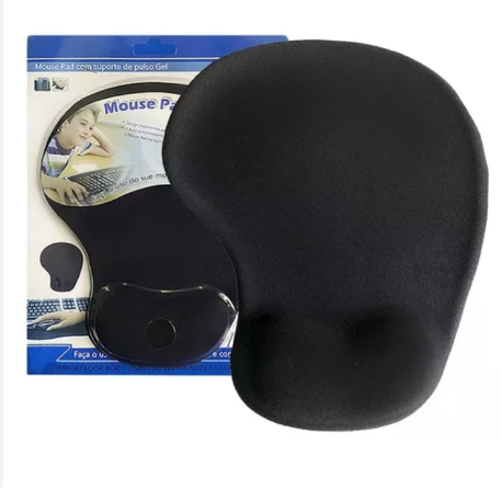 Mouse Pad Ergonómico Con Almohadilla Negro