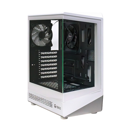 [472158] Case gamer TEROS TE-1322G, Mid Tower, USB 3.0 / USB 2.0, audio, ventilador ARGB, blanco
