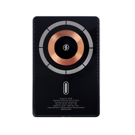 [467810] Powerbank TEROS TE-7055D, 5000 mAh, (3,85 V/19.35 Wh)
