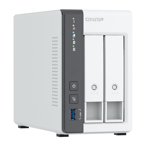 [463017] Servidor NAS QNAP TS-216G, ARM Cortex A55 4C/2GHz, 4GB RAM (On-Board), Bahias: 2x3.5" SATA
