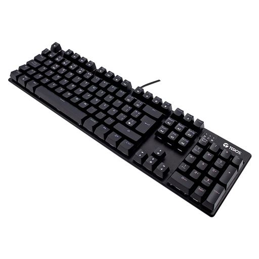 [461879] Teclado mecánico TE-4068G, retroiluminación rainbow, USB 2.0, español, color negro