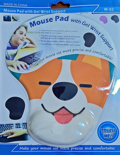 Mouse Pad Ergonómico Con Almohadilla Perro