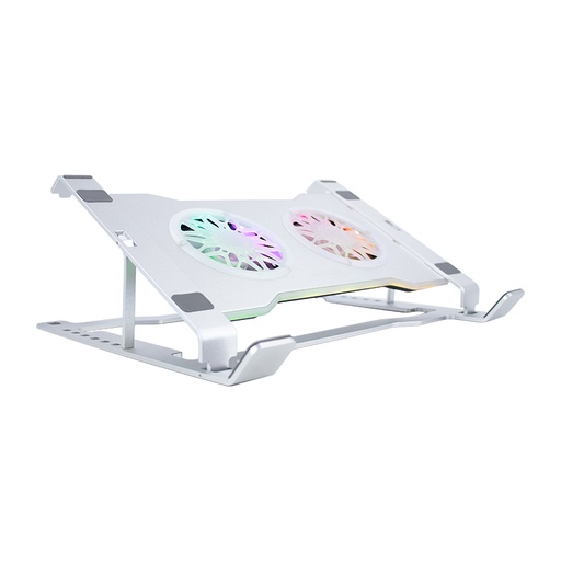 [478774] Cooler para notebook TEROS TE-7135N, soporta tablets y notebooks de 9" hasta 16", plateado