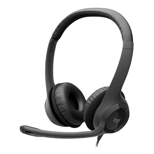 [441156] Auriculares Estereo (On-Ear) con microfono Logitech H390, Interfaz USB-A, Color negro
