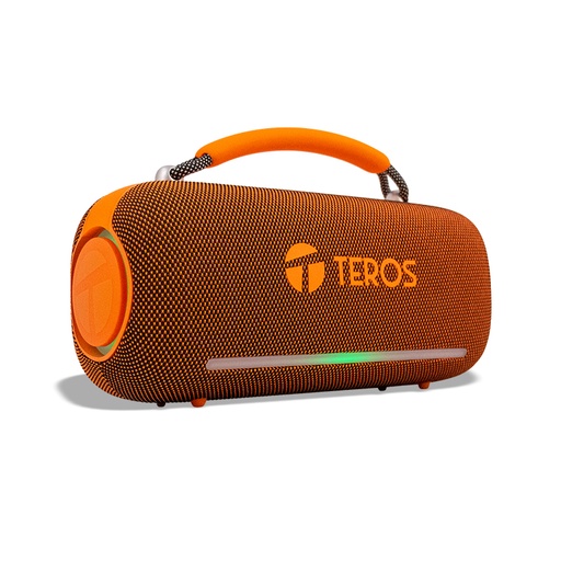 [506291] Parlante Inalámbrico Teros Vibes VB-6049, 60W, BT 5.3, 4000 MAH, USB, Luces LED, Orange
