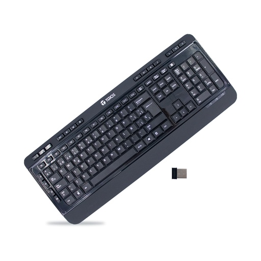 [481985] Teclado inalámbrico TEROS TE-4074CS, 2.4Ghz, USB, negro