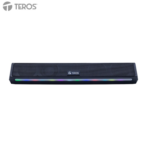 [508626] Barra de sonido portátil inalámbrico TEROS VIBE 6054, BT 6, 20W, USB-C, Iluminación LED