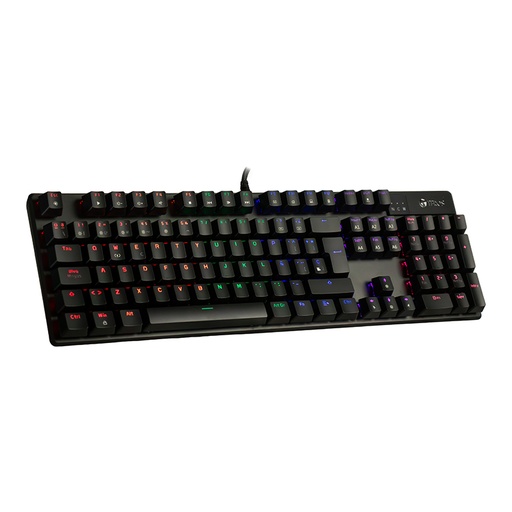 [461879] Teclado mecánico TE-4068G, retroiluminación rainbow, USB 2.0, español, color negro