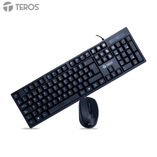 [490891] Kit Teclado + Mouse TEROS TE-5015S, negro