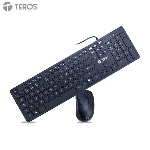 [515125] Kit Teclado + Mouse TEROS TE-5019S, tecla COPILOT (solo teclado), negro