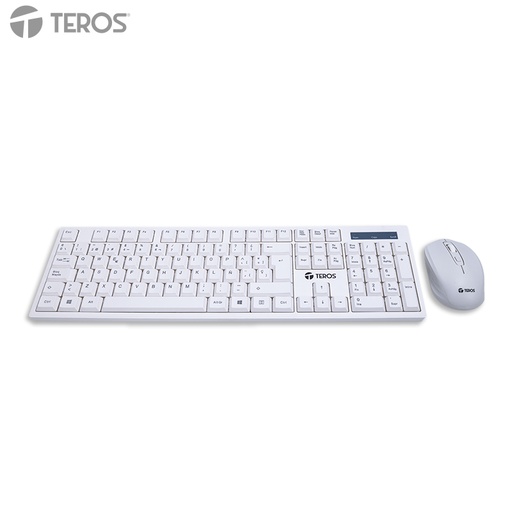 [492773] Combo inalámbrico Teclado + Mouse TEROS TE-5016S, blanco