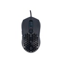 Mouse gamer TEROS TE-1232G, DPI hasta 7200, RGB, 7 botones, óptico, negro