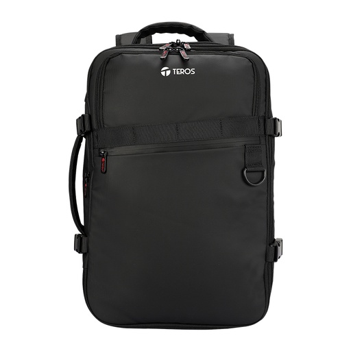 [455862] BACKPACK TEROS TRAVEL BLACK TE-9025BK, para notebooks de hasta 15.6"