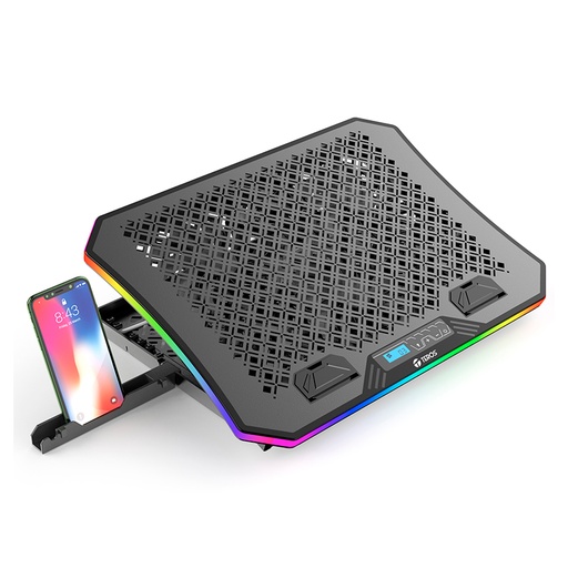 [368984] Cooler TEROS TE-7130N, compatible con notebooks de hasta 15.6", 3 fan de 11 cm