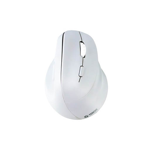 [477526] Mouse inalámbrico TEROS TE-1236S, RGB, Blanco, 6 botones con rueda
