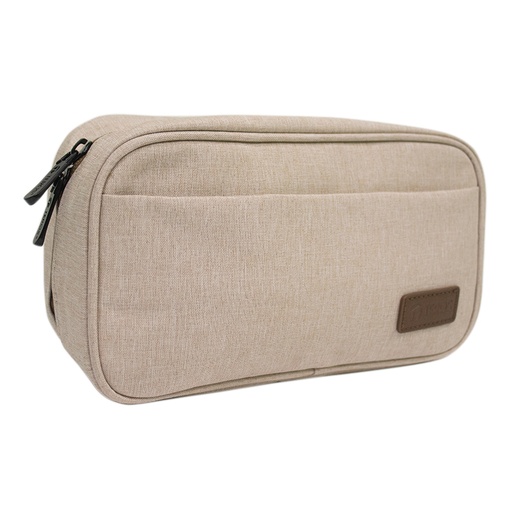 [422976] Cartuchera / Estuche / Organizador / Portacables TEROS TE-ACS9015, beige